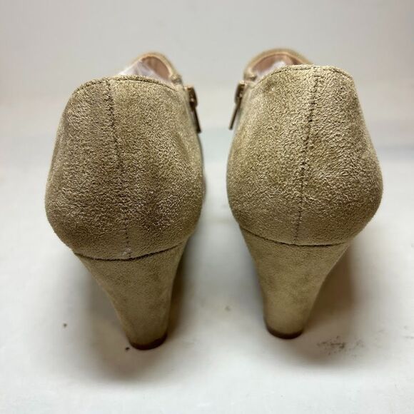 Journee Collection Womens 8 M Taupe Sanzi Zip Up Ankle Booties NIB KX0 - Picture 5 of 6